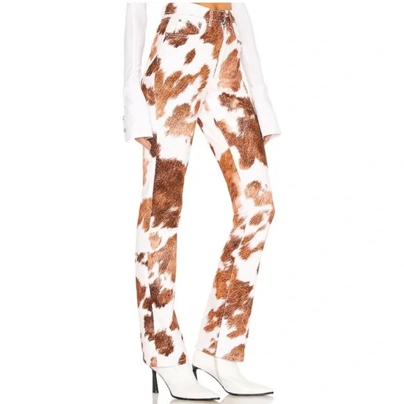 WeWoreWhat Stiletto slit cowhide pant NWT - Picture 2 of 3